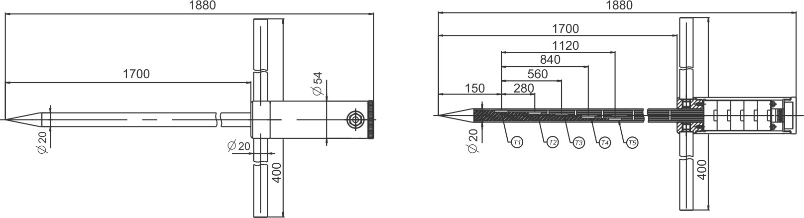 Датчик температуры ДТ-01-420-5 пятиканальный с выходом 4…20 мА системы аэрации участка подготовки технического грунта 8 - NordEnergy