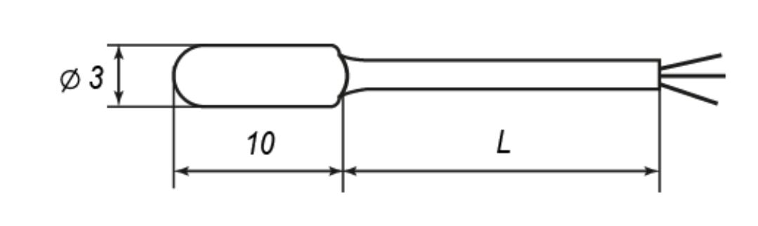 Датчики температуры (термометры сопротивления) с кабельным выводом 17
