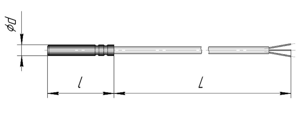 Датчики температуры (термометры сопротивления) с кабельным выводом 9